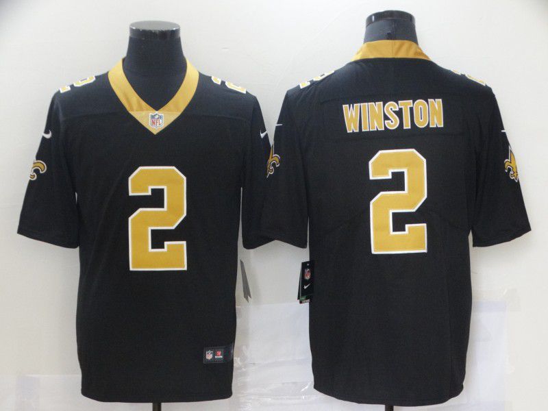 Men New Orleans Saints 2 Winston Black 2021 Vapor Untouchable Limited Player Nike NFL Jersey